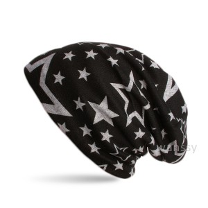 Beanie Mütze mit Sterne Muster