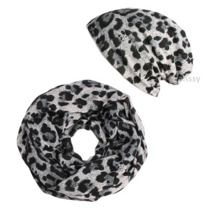 Beanie Mütze mit Leopard Muster